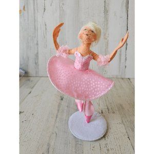Annalee pink ballerina dancing girl‎ decor bedroom baby